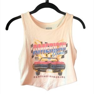 GM PONTIAC FIREBIRD TANK, CROP RETRO TANK, CROP CLASSIC CAR TANK, FLATTERING FIT